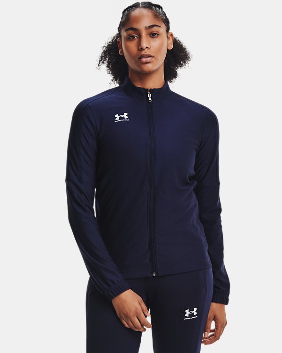 Women's UA Challenger Track Jacket, Blue, pdpMainDesktop image number 0